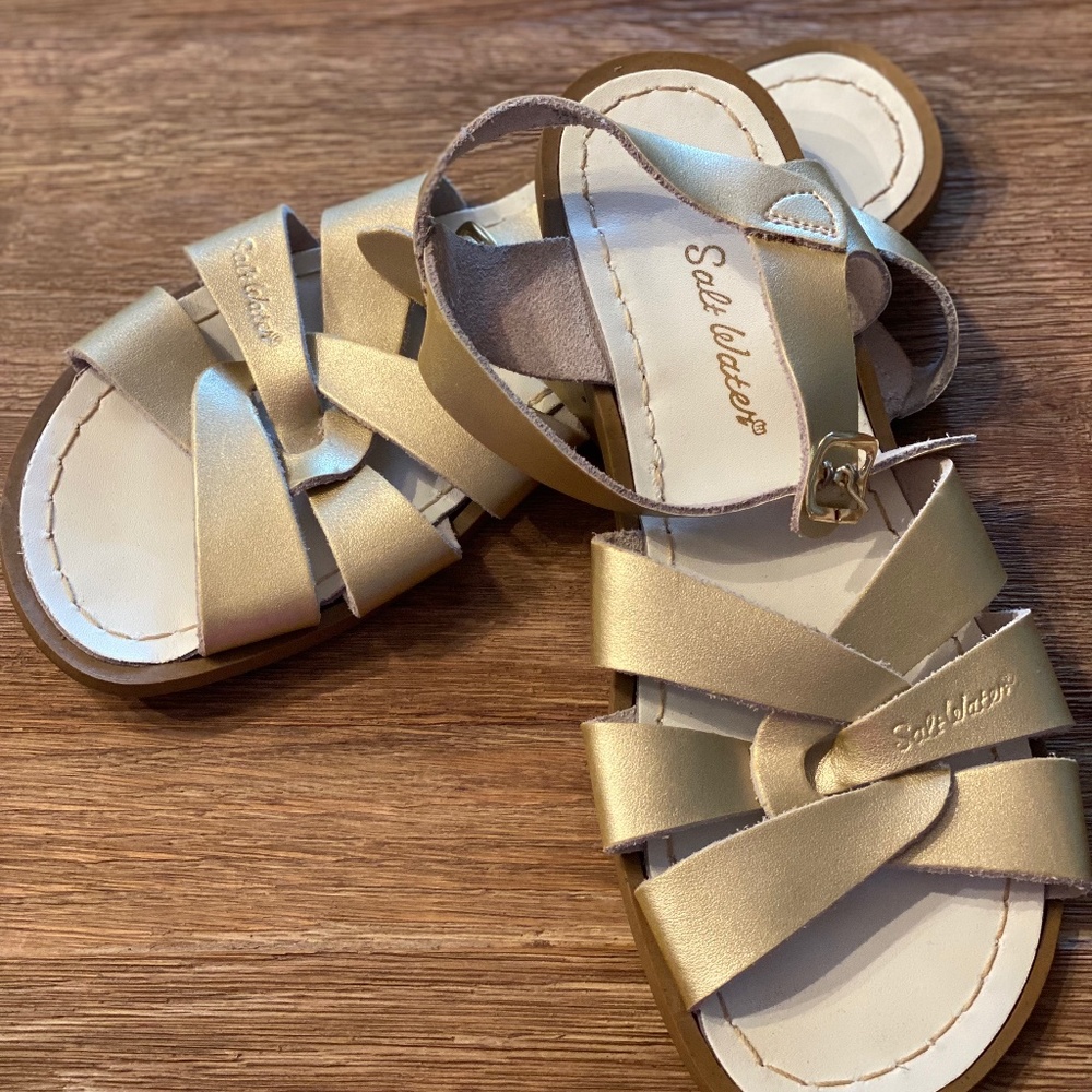 Womens SALTWATER ORIGINAL sandal in Gold